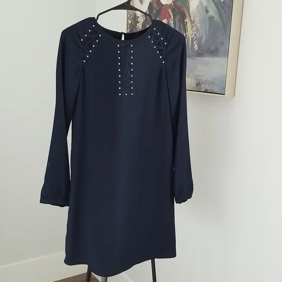 jessica simpson blue lace dress Jessica Simpson Lace Navy Dress